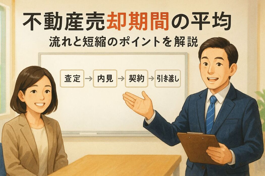 不動産売却の期間の平均データと要因を徹底解説｜売却活動の流れと短縮ポイントも紹介