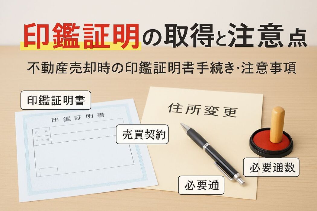 不動産売却に印鑑証明が必要な通数や取得方法を徹底解説！売買契約や住所変更時の注意点も網羅