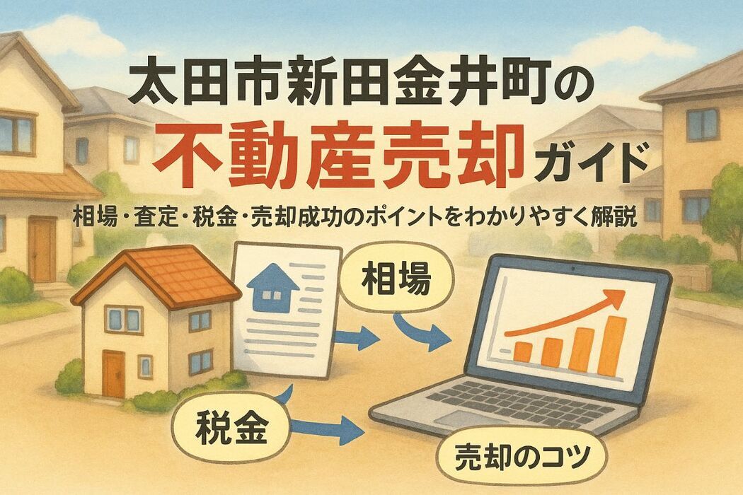 群馬県太田市新田金井町で不動産売却の相場と高く売るコツを徹底解説【査定・税金・失敗例も紹介】