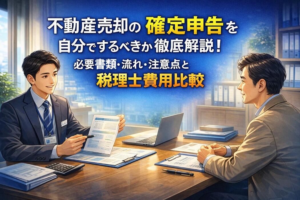 不動産売却の確定申告を自分でするべきか徹底解説｜必要書類・流れ・注意点と税理士費用比較
