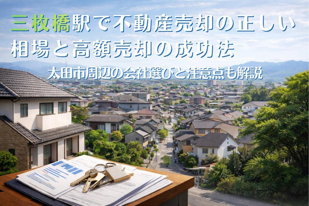 三枚橋駅で不動産売却の正しい相場と高額売却の成功法｜太田市周辺の会社選びと注意点も解説