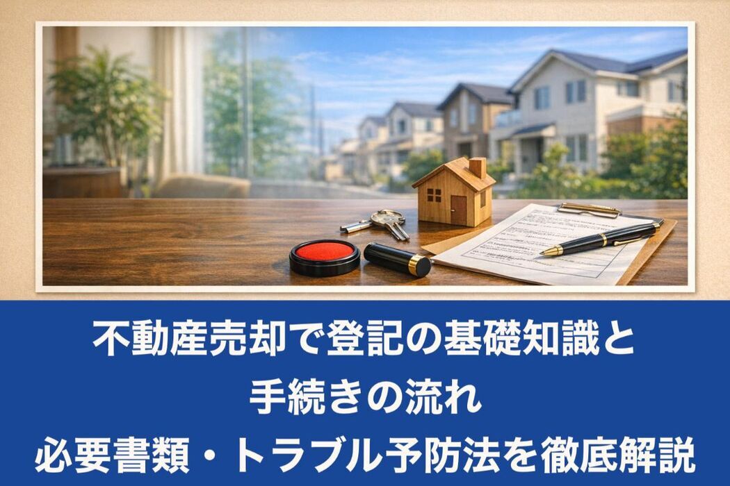不動産売却で登記の基礎知識と手続きの流れ｜必要書類・トラブル予防法を徹底解説