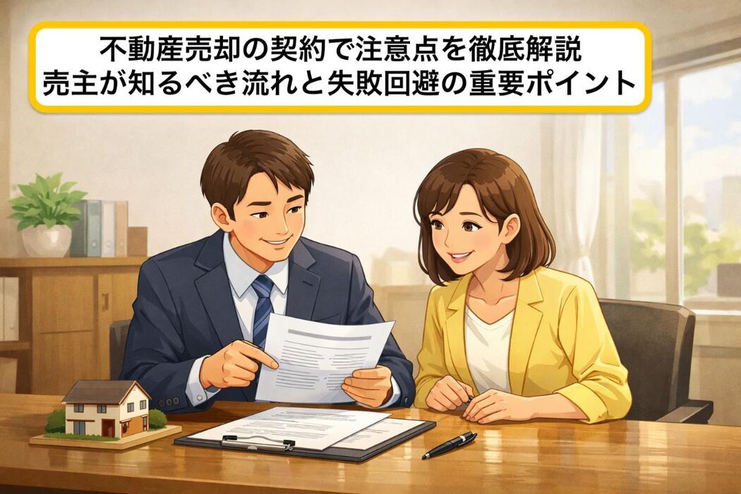 不動産売却の契約で注意点を徹底解説｜売主が知るべき流れと失敗回避の重要ポイント