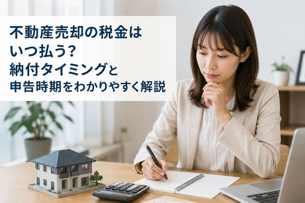 不動産売却の税金はいつ払う？納付タイミングと申告時期をわかりやすく解説