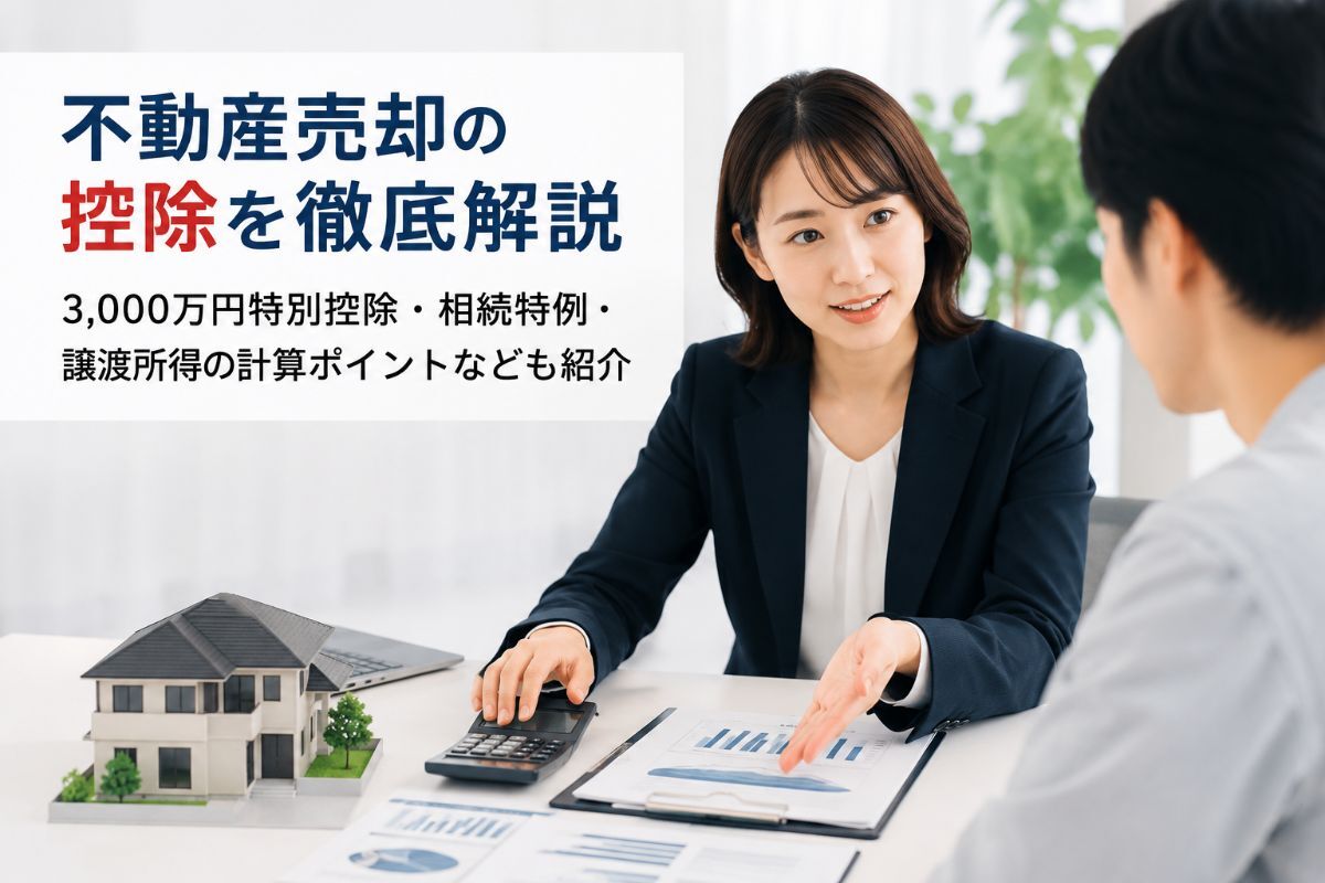 不動産売却の控除を徹底解説｜3,000万円特別控除・相続特例・譲渡所得の計算ポイントなども紹介