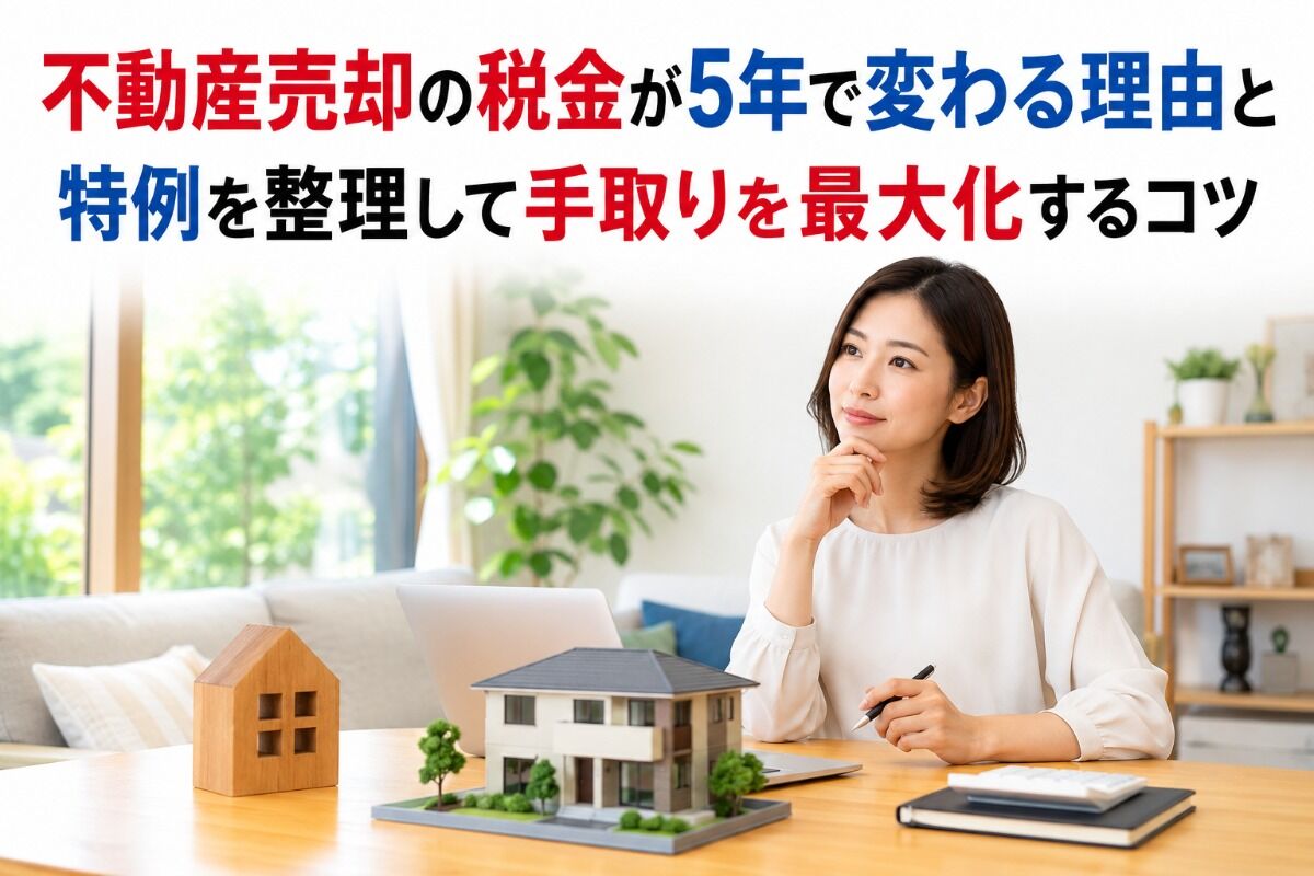 不動産売却の税金が5年で変わる理由と特例を整理して手取りを最大化するコツ