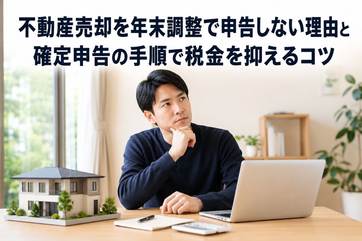不動産売却を年末調整で申告しない理由と確定申告の手順で税金を抑えるコツ