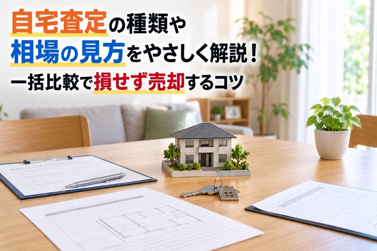 自宅査定の種類や相場の見方をやさしく解説！一括比較で損せず売却するコツ