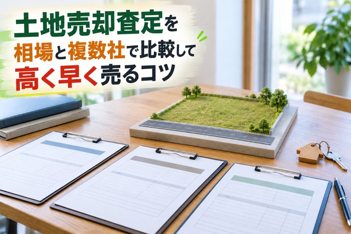 土地売却査定を相場と複数社で比較して高く早く売るコツ